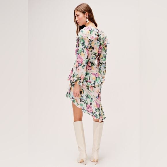 FOR LOVE AND LEMONS Floral Asymmetrical Dress - Picture 6 of 9